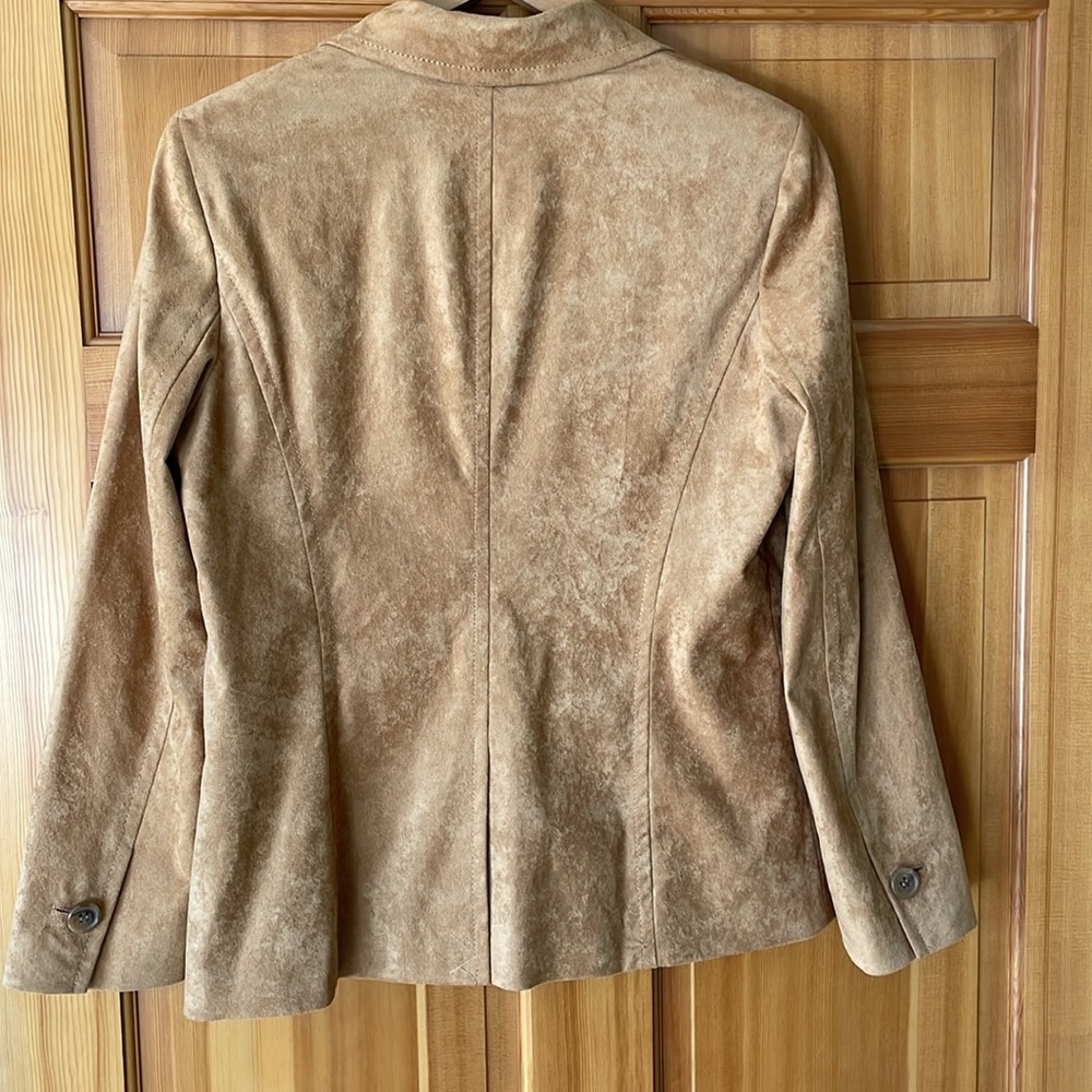 Liz Claiborne Tan Suede Blazer - Picture 7 of 13